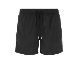 Fedeli Men Black Polyester Swimming Shorts